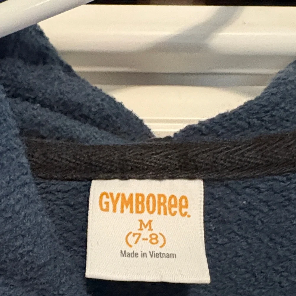 Gymboree Navy Helmet graphic Hoodie size 7/8